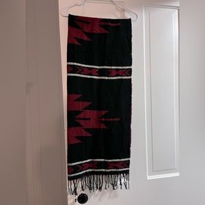 Reversible Aztec patterned winter scarf